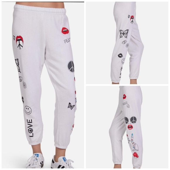Lauren Moshi Pants - Lauren Moshi Peace Elements Alana joggers